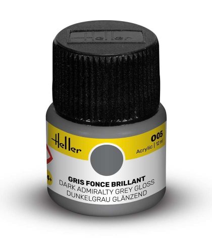 Heller - Acrylic Paint 005 Dark Admiralty Grey Gloss