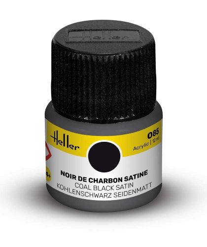 Heller - Acrylic Paint 085 Coal Black Satin