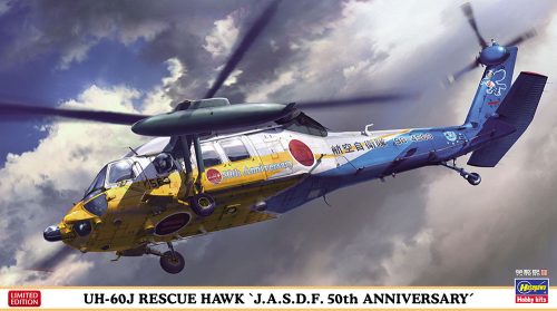 Hasegawa - Sikorsky Uh-60J Rescue Hawk J.A.S.D.F. Helicopter Military - 50Th Anniversary