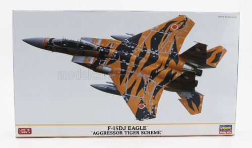 Hasegawa - McDONNEL DOUGLAS F-15DJ EAGLE AGGRESSOR TIGER SCHEME MILITARY AIRPLANE 1988 /