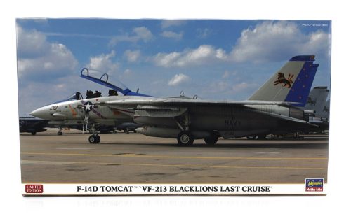 Hasegawa - GRUMMAN F-14D TOMCAT VF-213 BLACKLIONS LAST CRUISE MILITARY AIRPLANE 1974 /