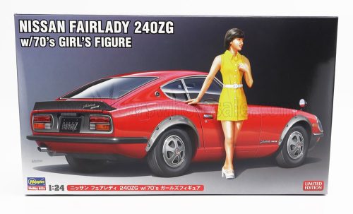 Hasegawa - NISSAN FAIRLADY 240ZG COUPE WITH 70s GIRL FIGURE 1972 /