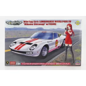   Hasegawa - LAMBORGHINI MIURA P400 SV WITH EGG GIRL MIKUMO IRANAGI 1972 /