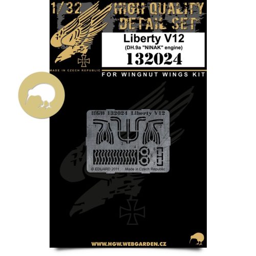 HGW Models - 1/32 DH.9a - Liberty V.12 Engine - Photo-etched Sets  - Wingnut Wings