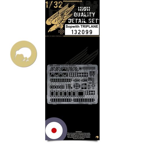 HGW Models - 1/32 Sopwith Triplane - Photo-etched Sets  - Wingnut Wings
