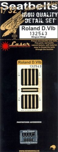 HGW Models - 1/32 Roland D.VIB - Fabric Seat Belts  - pre-cut (laser) Wingnut Wings