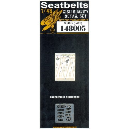 HGW Models - 1/48 Spitfire – Late (Q type) - Microplastic Seat Belts - 2 sets