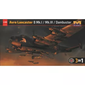   HongKong Model - Avro Lancaster B Mk.I / B Mk.III / Dambuster 3in1 repülő makett