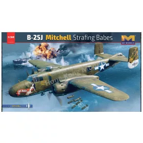   HongKong Model - North American B-25J Mitchell Strafing Babes repülő makett