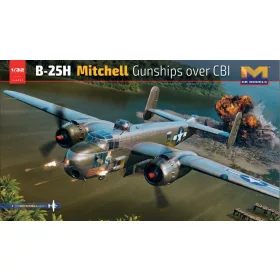   HongKong Model - North American B-25H Mitchell Gunships over CBI repülő makett