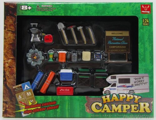 Hobby Gear - Accessories Set Camper Campeggio - Happy Camping Set Caravan Various