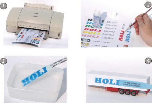 Holi - Decal Film - White - 1 Sheet For Inkjet