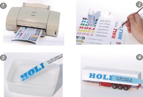 Holi - Átlátszó matricalap lézer nyomtatóhoz (10 db).