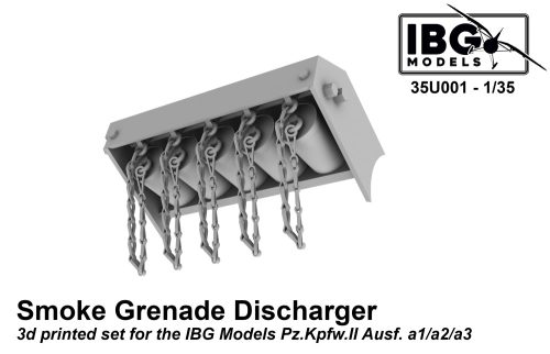 IBG - 1/35  Smoke Grenade Dischargers for Pz.Kpfw.II Ausf. a1/a2/a3 - 3d Printed Set