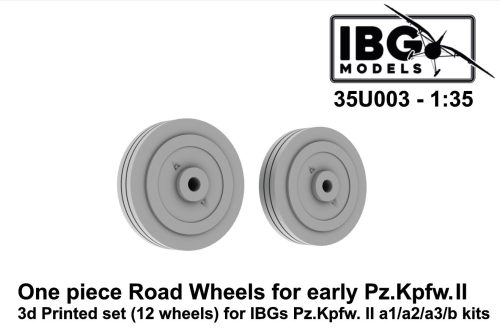 IBG - 1/35 One piece road wheels for Pz.II a1/a2/a3/b kit (3d  printed)