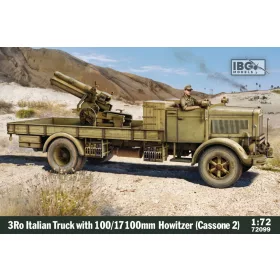   IBG - 1/72 3Ro Italian Truck with 100/17 100mm Howitzer (Cassone 2) - IBG harcjármű makett