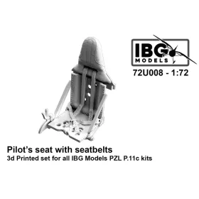   IBG - 1/72 PZL P.11c Pilot s seat with seatbelts (3d printed set)