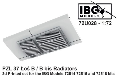 IBG - 1/72 Radiators for PZL 37 Łoś B/B bis (3d printed)