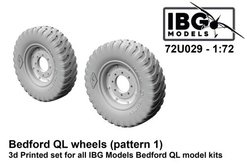 IBG - 1/72 Bedford QL Wheels (Pattern 1) - 3d printed