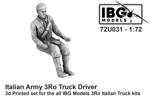 IBG - 1/72 Italian Army 3Ro Truck Driver (3d printed - 1 figure)