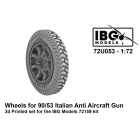 IBG - 1/72 Wheels for 90/53 Italian Anti Aircraft Gun