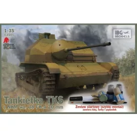   IBG - Tankietka Tks Z Nkm Wz. 38 Fk-A 20Mm  With Hataka Paints  Brush  Glue tank makett