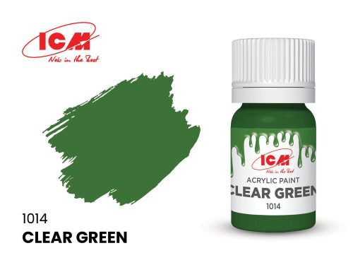 ICM - CLEAR COLORS Clear Green bottle 12 ml