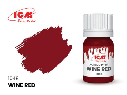 ICM - RED Wine Red bottle 12 ml