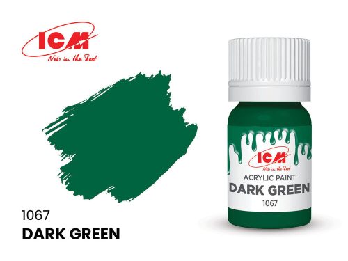 ICM - GREEN Dark Green bottle 12 ml