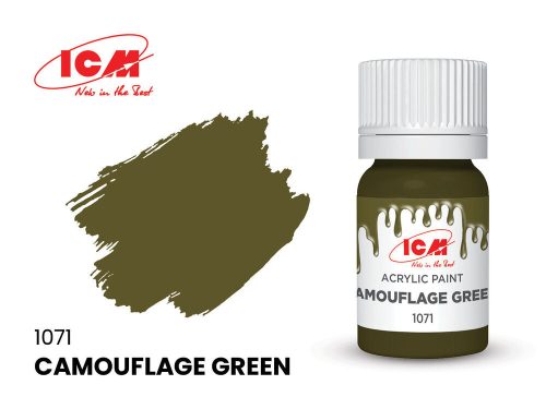 ICM - GREEN Camouflage Green bottle 12 ml
