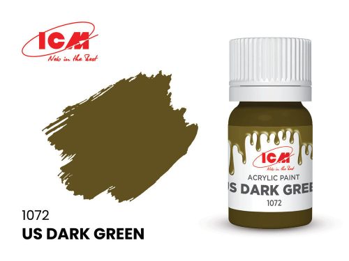 ICM - GREEN US Dark Green bottle 12 ml