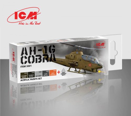 ICM - Acrylic paint set for Cobra AH-1G 6  12 ml