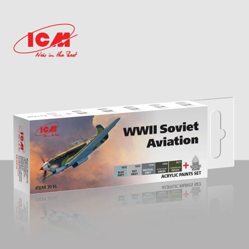 ICM - Acrylic Paint Set for WWII Soviet aviation
