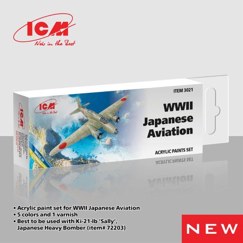ICM - Acrylic Paint Set for WWII Japanese Aviation
