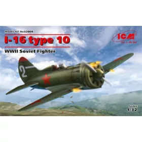 ICM - I-16 type 10 WWII Soviet Fighter repülő makett