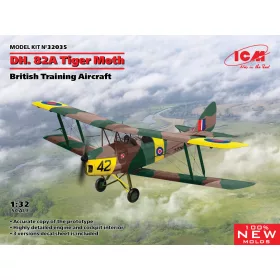 ICM - D.H. 82A Tiger Moth  British Training Aircraft