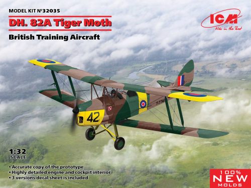 ICM - D.H. 82A Tiger Moth, British Training Aircraft