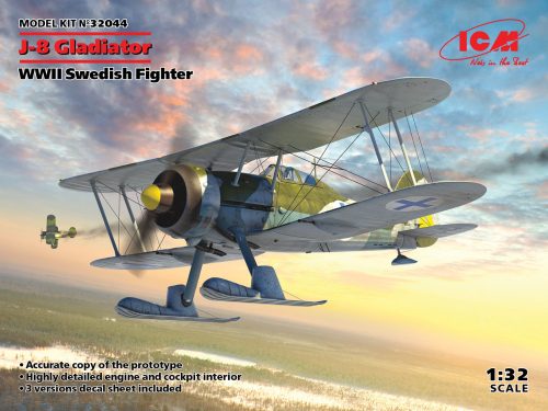 ICM - J-8 Gladiator, WWII Swedish Fighter