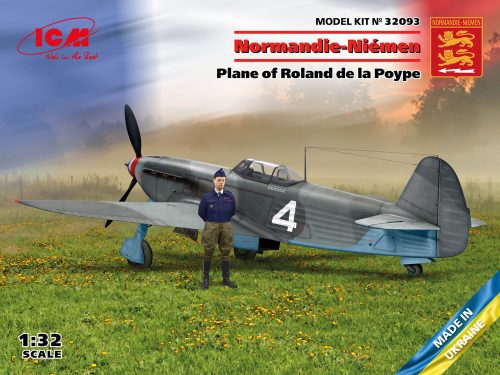 ICM - Normandie-Niemen. Plane of Roland de la Poype(Yak-9T w.Roland de la Poype figure