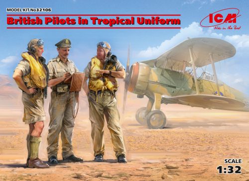 ICM - British Pilots in Tropical Uniform (1939-1943) (3 figures) (100% new molds)