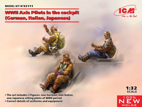 ICM - WWII Axis Pilots in the cockpit (German, Italian, Japanese)