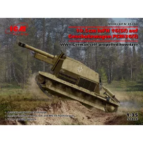   ICM - 10.5cm leFH 16(Sf) auf Geschutzwagen FCM36(f)  WWII German self-propelled howitzer