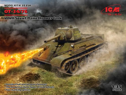 ICM - ОТ-34/76, WWII Soviet flamethrower tank