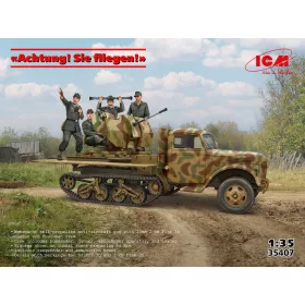   ICM - Achtung! Sie fliegen! (Sd.Kfz.3b with 2 cm Flak 38 and crew)
