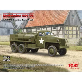   ICM - Studebaker US6-U5  WWII US Gasoline Tank Truck harcjármű makett