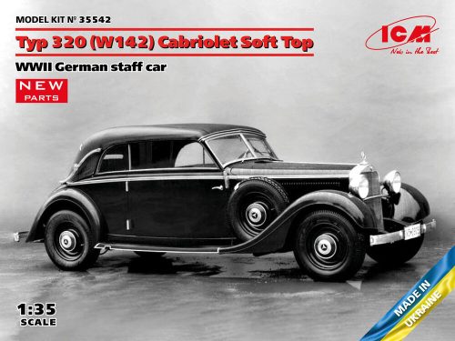 ICM - Typ 320 (W142) Cabriolet Soft Top, WWII German staff car