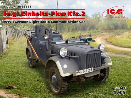 ICM - le.gl.Einheitz-Pkw Kfz.2, WWII German Light Radio Communication Car