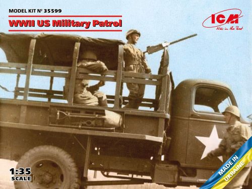 ICM - WWII US Military Patrol (G7107 with MG M1919A4)