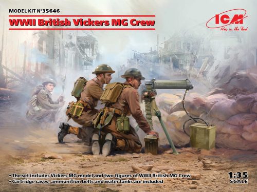 ICM - WWII British Vickers MG Crew (Vickers MG & 2 figures)