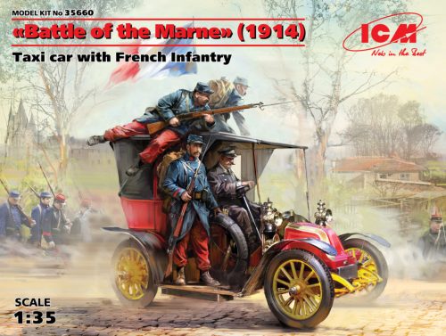 ICM - Battle of the Marne 1914 Taxi car wit French Infantry